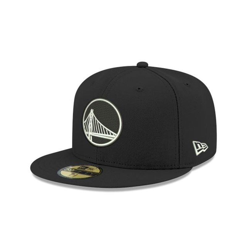 NBA Golden State Warriors 59Fifty Fitted (QKY1732) - Black New Era Caps